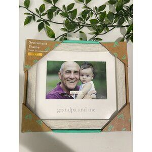 Kate & Milo Sentiment Frame "Grandpa And Me" 4x6 Insert 10x15cm Decorative